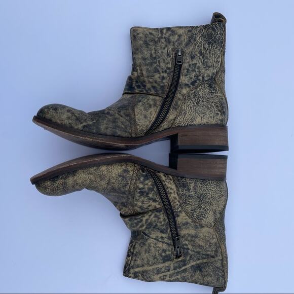 Spirit by Lucchese Boots Olivia Short Size 6.5 Leather Cowboy Leather Sole Ankle - Picture 5 of 12